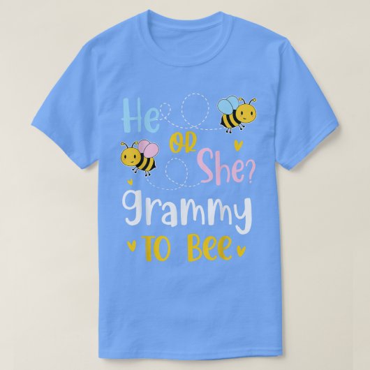 彼または彼女は性別を明らかにするためにグラミー Tシャツ (デザイン正面)