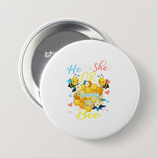 彼または彼女は性別を明らかにするために文法的におもしろいする 缶バッジ (正面&裏面)