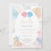 彼または彼女は私たちはシェルを参照してベビー性明らかに招待状 招待状 (正面)