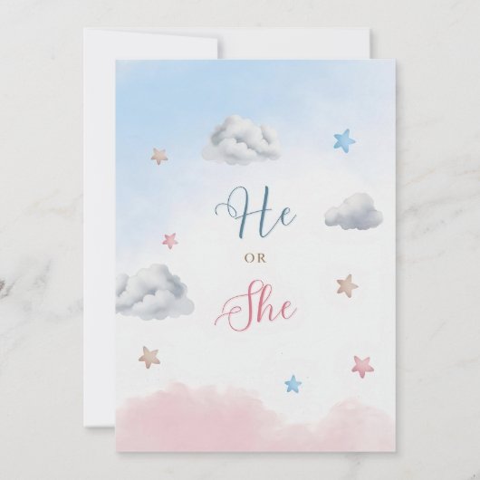 彼または彼女は赤ちゃんシャワー招待状を負担し、我々は心底良い 招待状 (裏面)