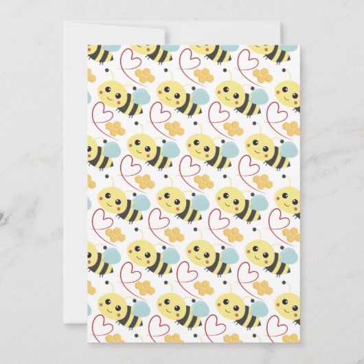 彼または彼女は黄色のフローラ性明らかにパーティー 招待状 (裏面)