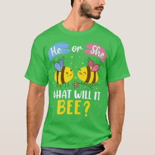 彼または彼女は、それが性別は、ベビーAnnoを明らかにする Tシャツ