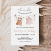 彼または彼女はBoho Clotheslineジェンダーを明らかにする 招待状