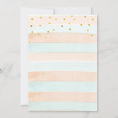 彼または彼女パンプキンジェンダー明かすパステル 招待状 (裏面)