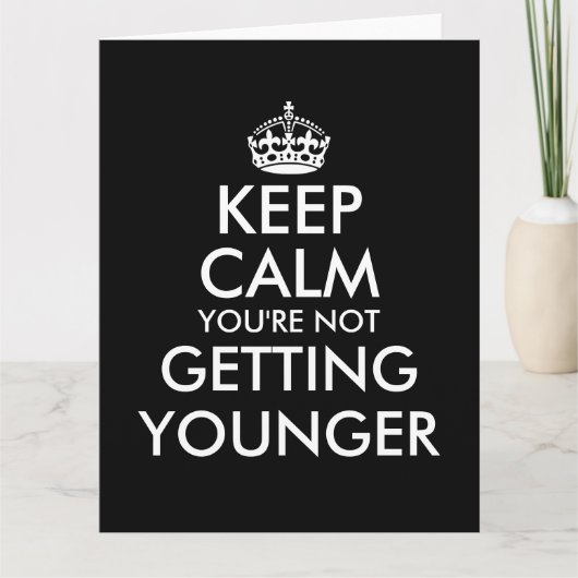 彼または彼女ユーモアのあるのための大きなオーバーサイズの誕生日カード カード (正面)