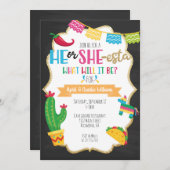 彼または彼女estaはフェスタのテーマの性明らかにします 招待状 (正面/裏面)