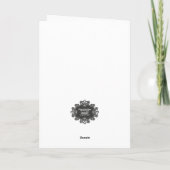 彼もしは私のグリーティングカードのためにそれをした サンキューカード (裏面)