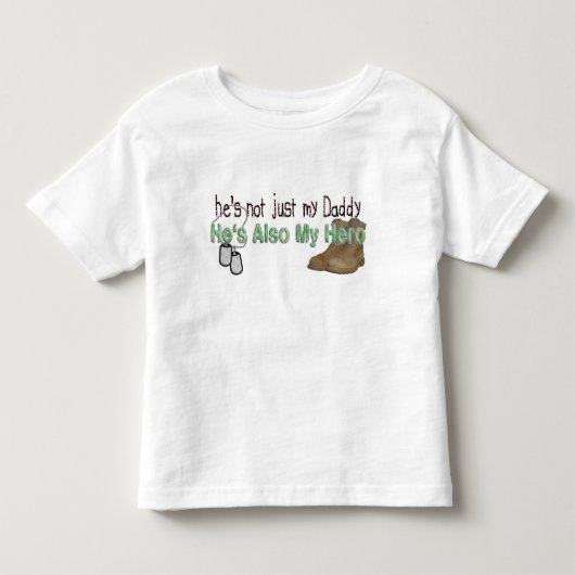 彼も私のヒーローだ トドラーTシャツ (正面)