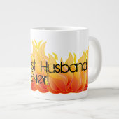 彼や彼女のためのコーヒーマグ。 ジャンボコーヒーマグカップ (正面右)