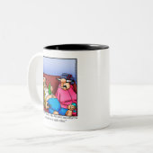 彼らおもしろいにとって周年記念ユーモアのマグカップ ツートーンマグカップ (正面左)