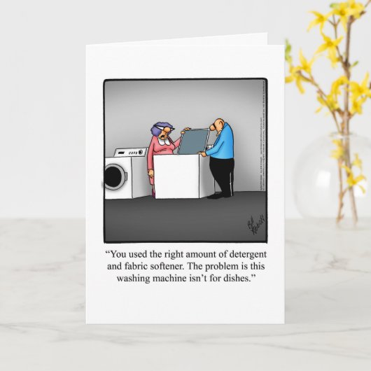 彼らおもしろいのための記念日のグリーティングカード カード (黄色い花)