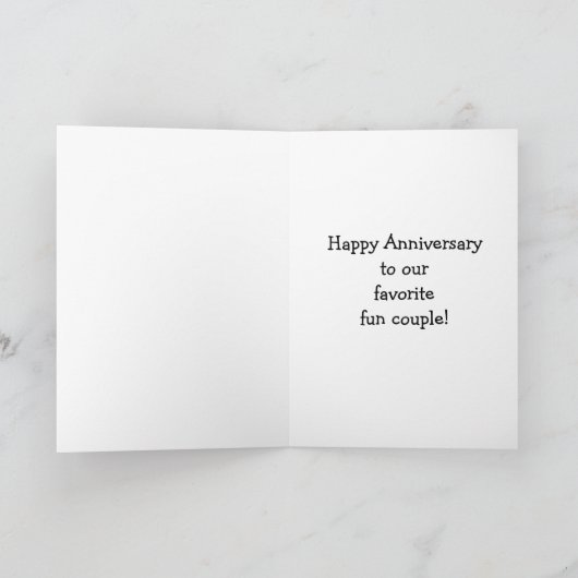彼らおもしろいのための記念日のグリーティングカード カード (内部)