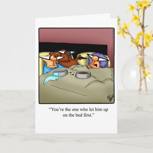 彼らおもしろいのための記念日のグリーティングカード カード (黄色い花)