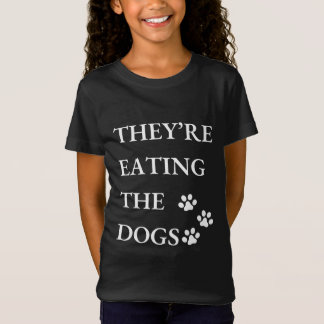 彼らおもしろいは食べスプリングフィールドの犬だ Tシャツ