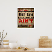 彼らがいないところに打つ ポスター (キッチン)