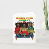 彼らがいる地上十二月女性のカーボーイでブーツ カード (正面)