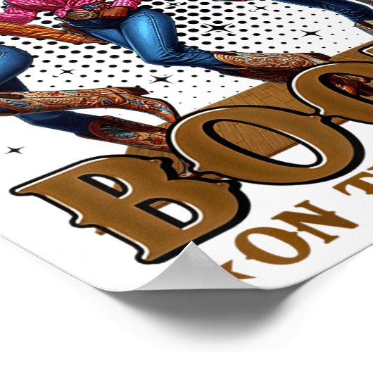 彼らがいる地上十二月女性のカーボーイでブーツ ポスター (角)