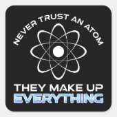 彼らがすべてを構成する原子を決して信用しない スクエアシール (正面)
