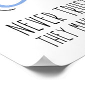 彼らがすべてを構成する原子を決して信用しない ポスター (角)