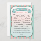 彼らがシャワーLibsゲームおもしろいカードに会った方法 (正面/裏面)