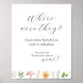 彼らがブライダルシャワーゲームポスターだった場所を推測 ポスター (正面)