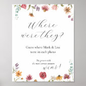 彼らがブライダルシャワーゲームポスターだった場所を推測 ポスター (正面)