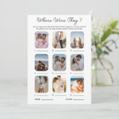 彼らがブライダルシャワーパーティーの結婚試合をした場所 招待状 (スタンド正面)