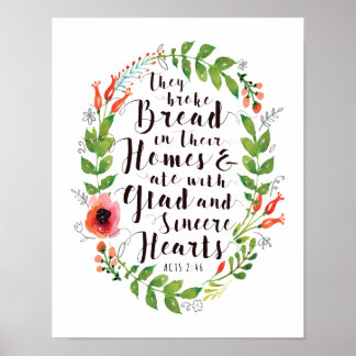 彼らがホームズアートのプリントでパンを壊した ポスター