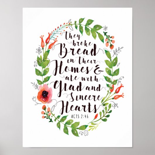 彼らがホームズアートのプリントでパンを壊した ポスター (正面)