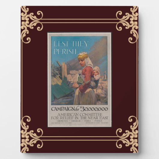 彼らがポスターの額を消さないように フォトプラーク (正面)