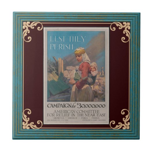 彼らがポスターセラミックのタイルを滅ぼさないように タイル (正面)