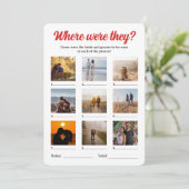 彼らが写真を推測するカップルのシャワーゲームはどこだった カード (スタンド正面)