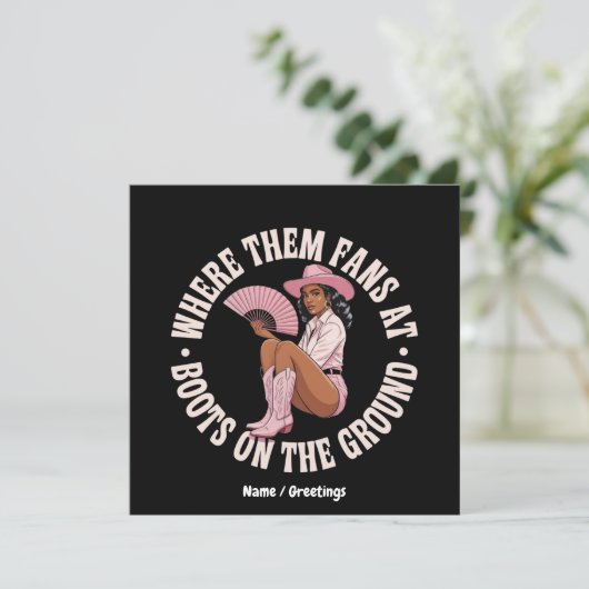 彼らが地面に黒い靴を履いてファンになる場所 招待状 (スタンド正面)