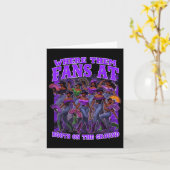 彼らが地面の上でブーツでファンの女性のカーボーイを我々 カード (黄色い花)