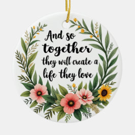 彼らが愛するハンズライフを保持 セラミックオーナメント