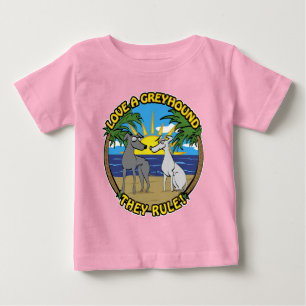 彼らが支配するグレイハウンドを愛しなさい！ ベビーTシャツ