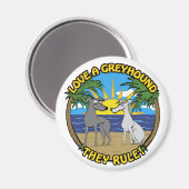 彼らが支配するグレイハウンドを愛しなさい! マグネット (正面/裏面)