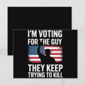彼らが殺そうとしている保男に投票する ポストカード (正面/裏面)