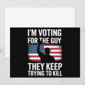 彼らが殺そうとしている保男に投票する 招待状 (正面/裏面)