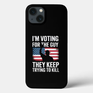 彼らが殺そうとし続けるヤツに投票する iPhone 13ケース