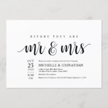 彼らが氏および夫人リハーサルの招待である前に