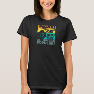彼らが溶接前にマスクを着た人気がある溶接機 Tシャツ