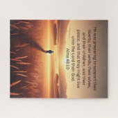 彼らが神のパズルに住むよう感動的に ジグソーパズル (横)