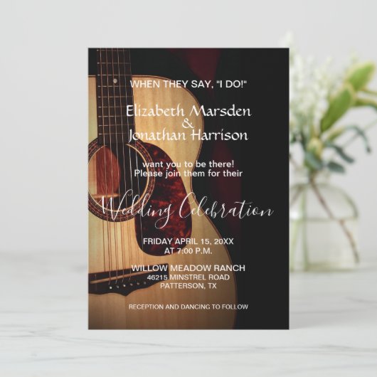 彼らが私がギターカントリーの結婚式を挙げると言ったとき 招待状 (スタンド正面)