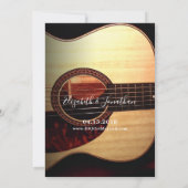 彼らが私がギターカントリーの結婚式を挙げると言ったとき 招待状 (裏面)
