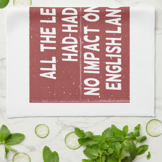 彼らが経験した全ての教訓は全く影響しなかった キッチンタオル (折り畳み)