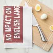 彼らが経験した全ての教訓は全く影響しなかった キッチンタオル (四つ折り)