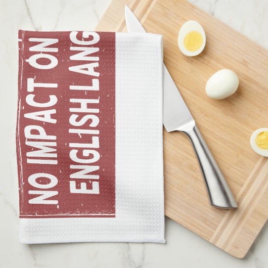 彼らが経験した全ての教訓は全く影響しなかった キッチンタオル (四つ折り)