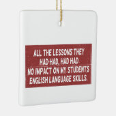 彼らが経験した全ての教訓は全く影響しなかった セラミックオーナメント (右)