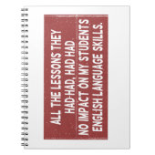 彼らが経験した全ての教訓は全く影響しなかった ノートブック (正面)